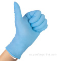 Guantes de nitrilo industrial químico libre de polvo azul de seguridad